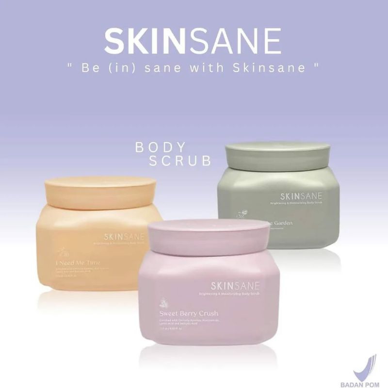 Body Scrub skinsane / Body scrub korea pemutih badan / penghilang bekas luka / lulur pengantin / pen