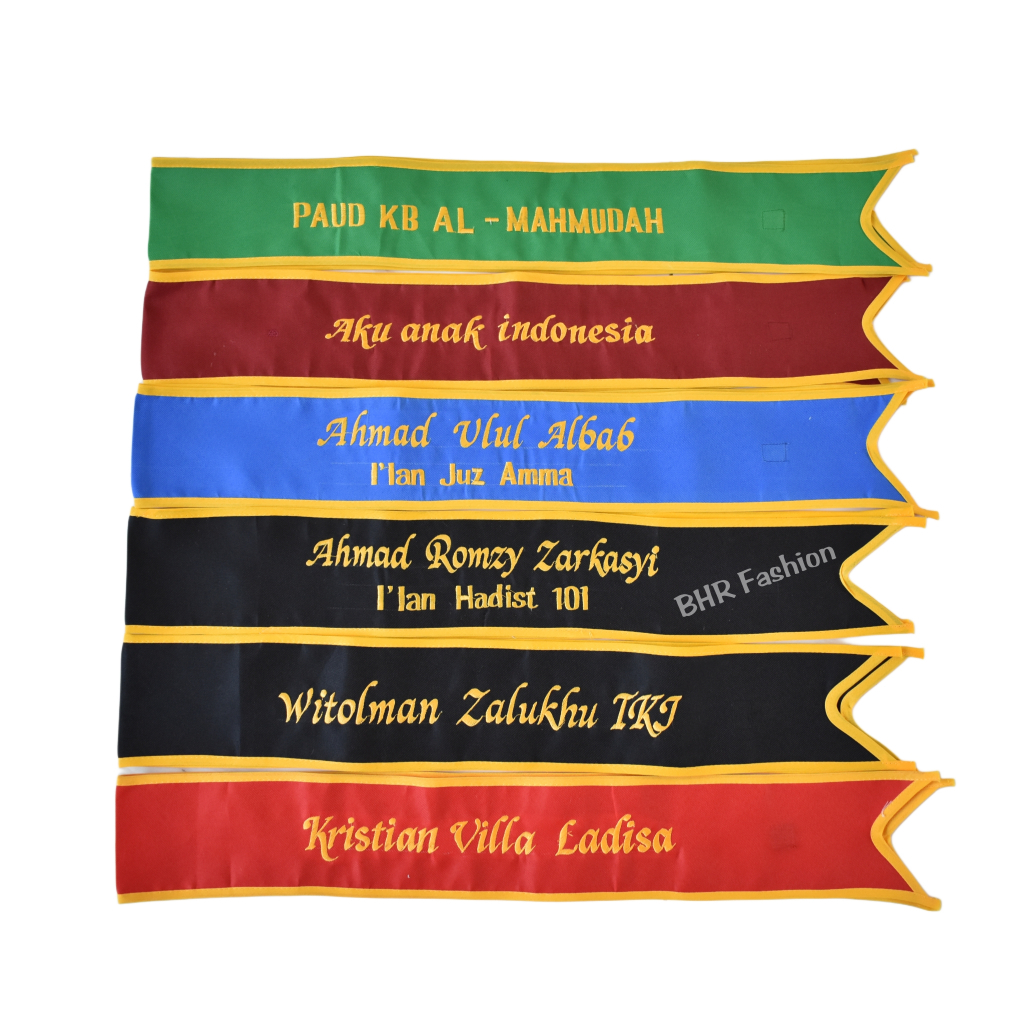 

Selempang Anak Dewasa RA/TK/SD/SMP/SMA Request Nama