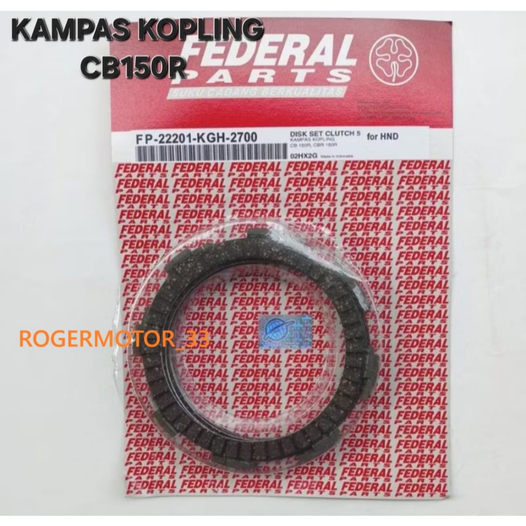 KAMPAS KOPLING KAIN KLOS CB150R CB 150R OLD LAMA MERK FEDERAL PARTS ORI
