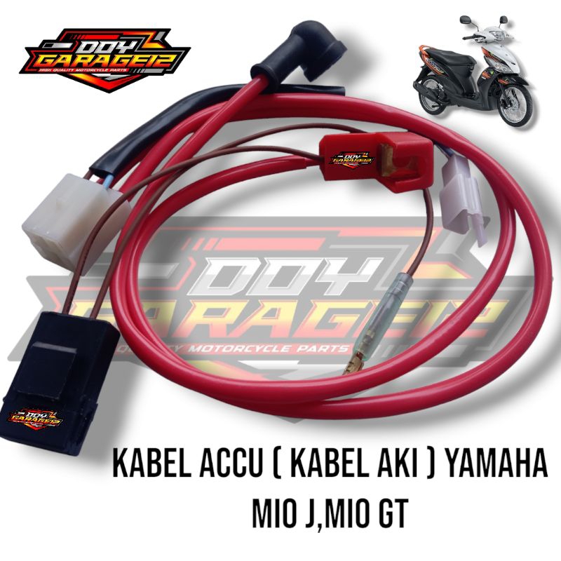 Kabel Accu Kabel aki Yamaha Mio j Mio GT soul GT Fino fi 115 kabel aki plus rumah Sikring