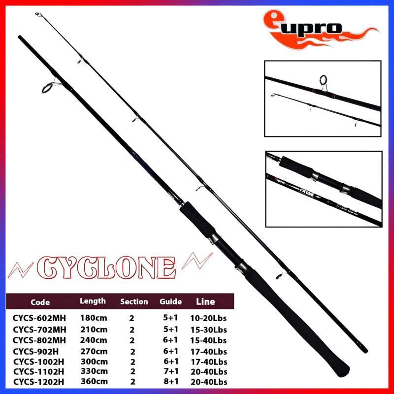 Joran Pancing Spinning EUPRO CYCLONE Sambung 2