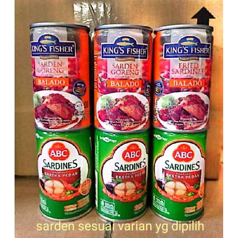 

Sarden ABC kingfisher 425 gram baca deskripsi