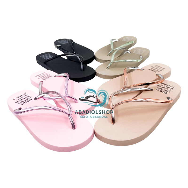 SANDAL BRESLIN JEPIT  IMPORT WANITA / SANDAL JEPIT BRESLIN WANITA SIZE 37-40 TERBARU / SANDAL CASUAL