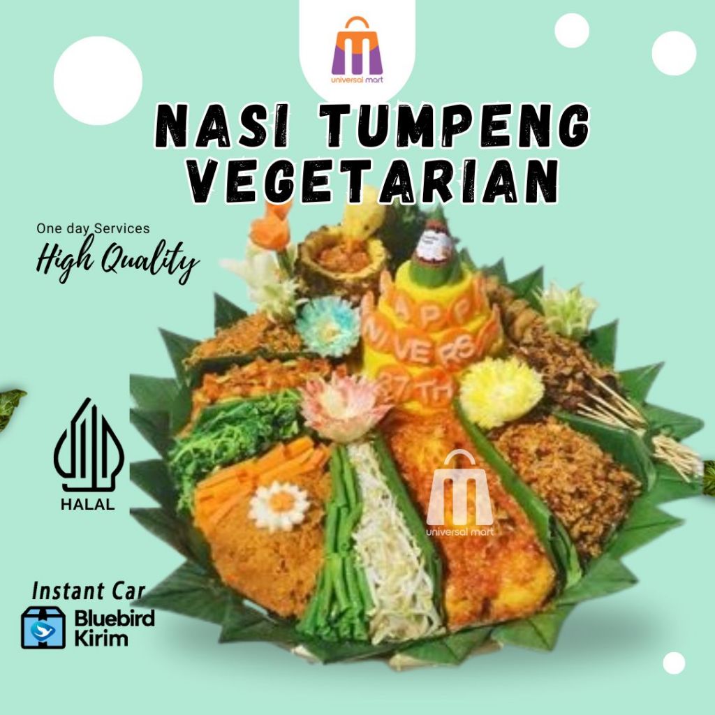 

Nasi Tumpeng Vegetarian Porsi Bervariasi