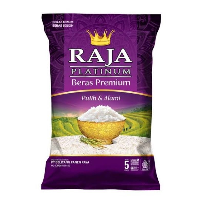 

Beras Raja Platinum 5kg | Beras Premium Putih Alami Wangi & Pulen – Kualitas Terbaik