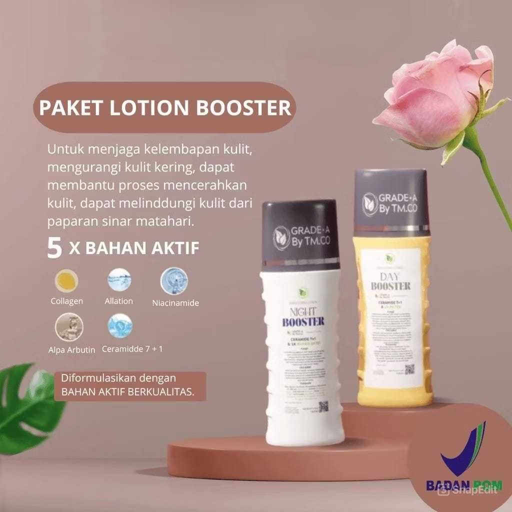 GRADE A BY TMCO Paket Lotion Injeksi Boster Pagi Dan Malam 100ml