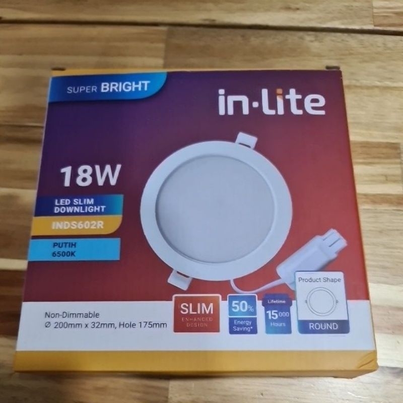 Lampu LED Downlight In-Lite 18 watt INDS602R
