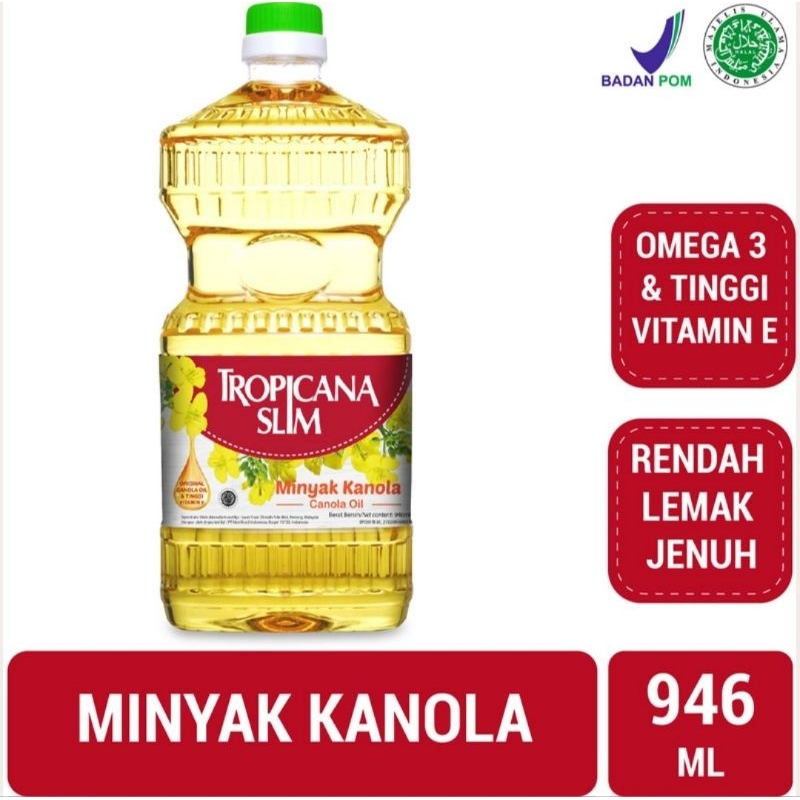 

Tropicana Slim Minyak Goreng Canola Botol 946 ml