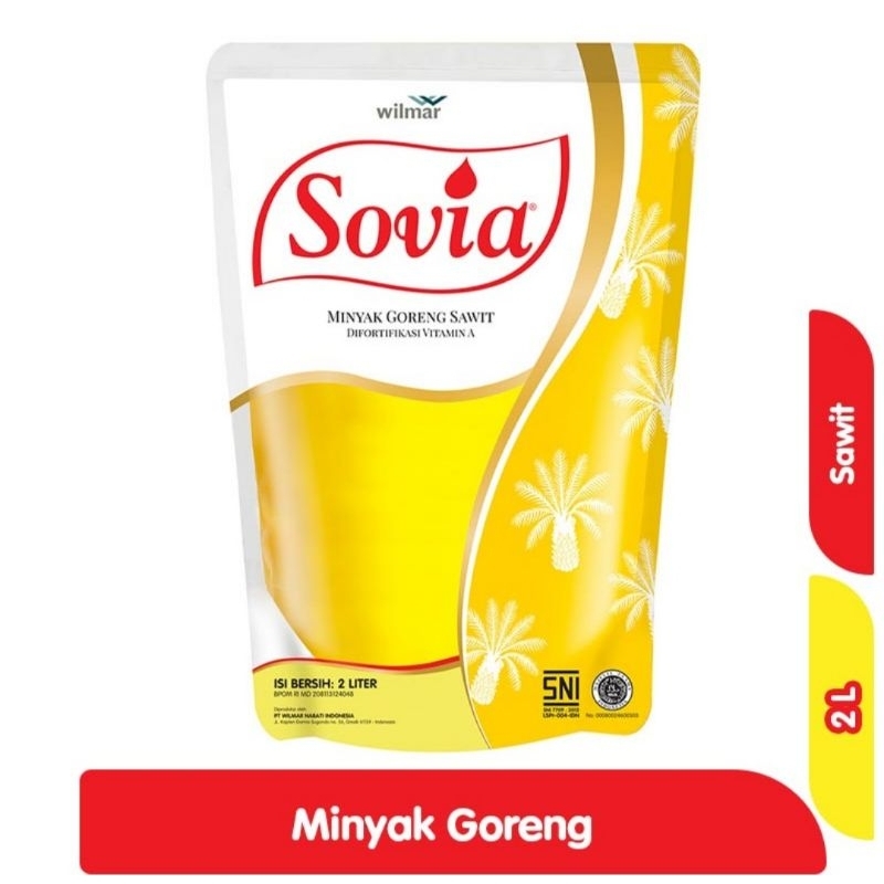 

Sovia Minyak Goreng Sawit Pouch 2 L