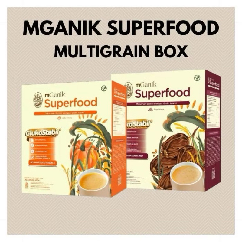 

mGanik Multigrain Superfood isi 20 Sachet Rasa Labu Kuning | mGanik Balikpapan