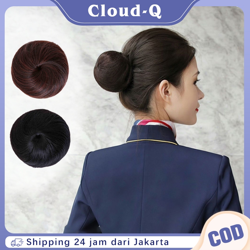 Jepit Buat Sanggul Rambut Bulat Dengan Tali Serut / Rambut Sanggul Pramugari / Ikat Rambut Kepala Ba