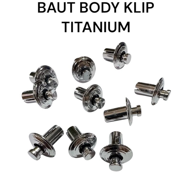 Kancingan Klip Body Yamaha Xmax Aerox Nmax Titanium Probolt baut klip body titanium