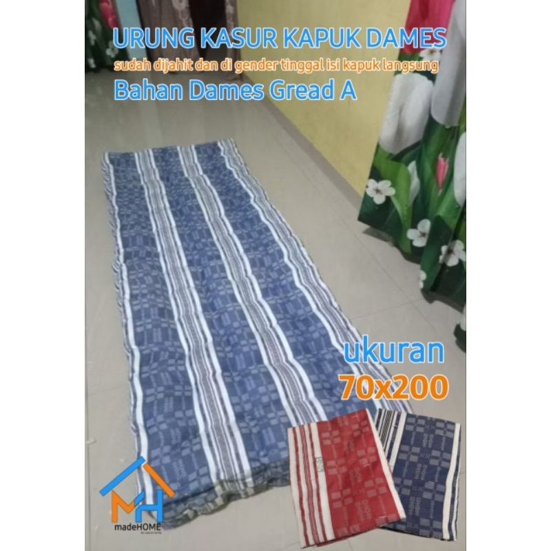 (gread A) 70x200 urung kasur kapuk dames/kulit kasur kapuk dames single