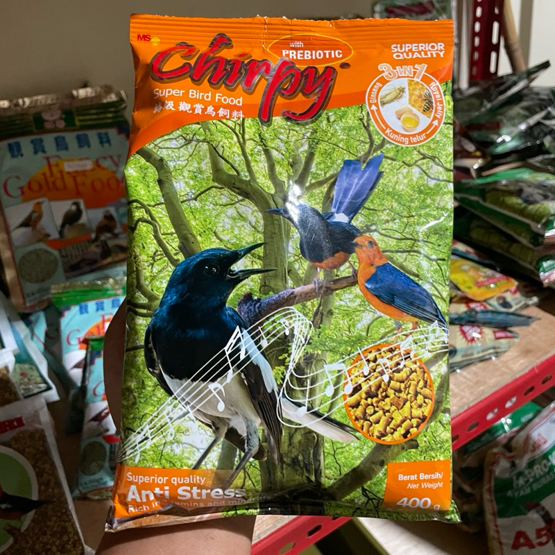 CHIRPY KUNING 400 GRAM_ PAKAN BURUNG BERKICAU