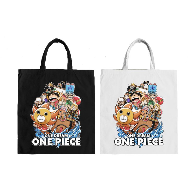 Tote bag One Piece Anime blancu