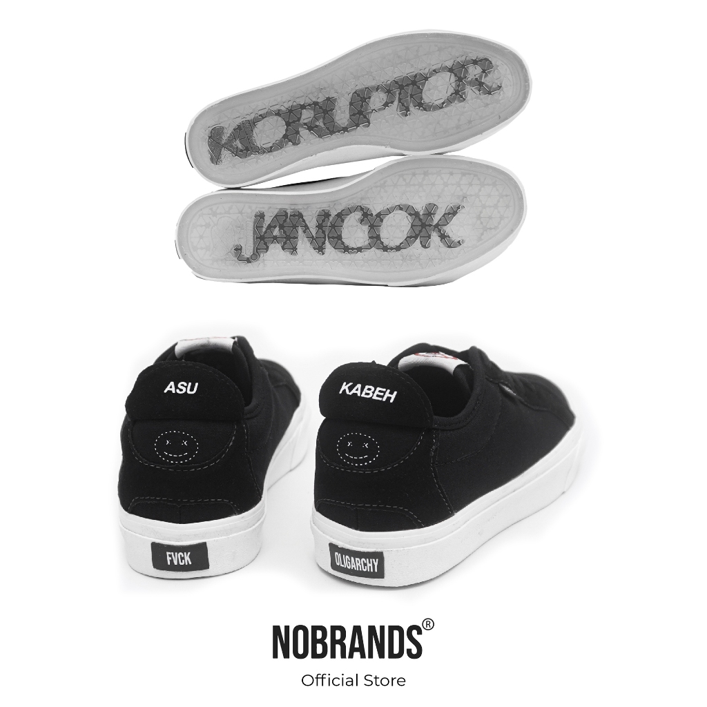 SEPATU NOBRANDS MEDULLA "KORJAN" BLACK & WHITE UNISEX