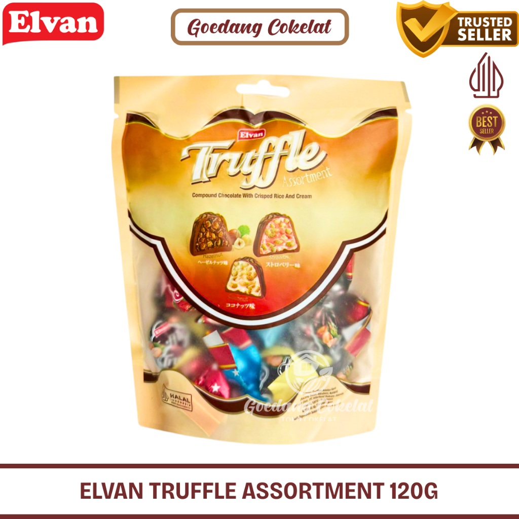 

Elvan Truffle Chocolate Assortment 120gr Coklat Arab Turki (ED : 05/2026)