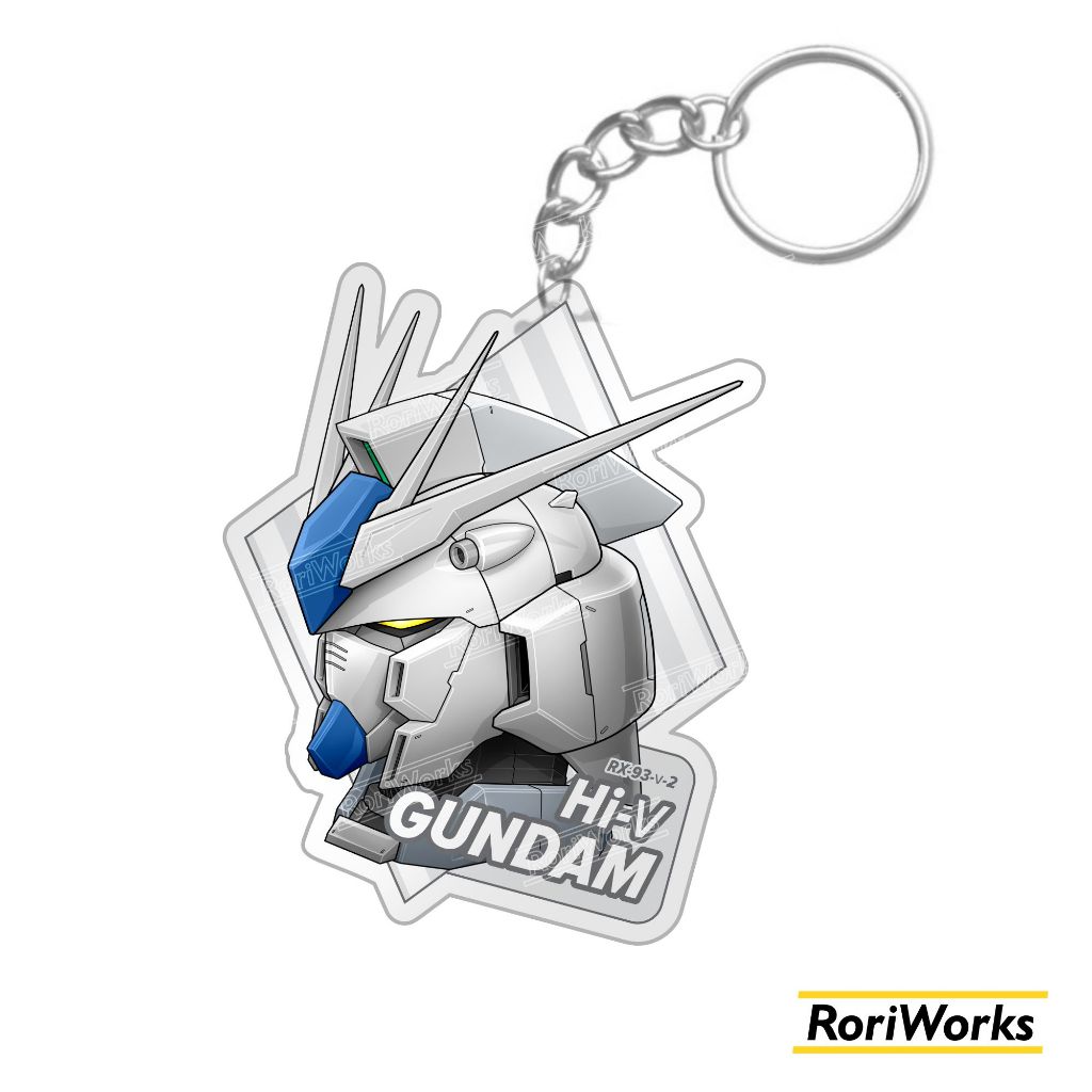 Keychain Anime - Hi Nu Gundam Head