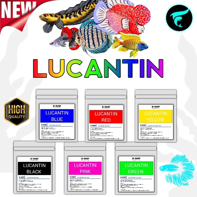

LUCANTIN red, blue, black, green & yellow untuk menaikkan warna ke semua jenis ikan