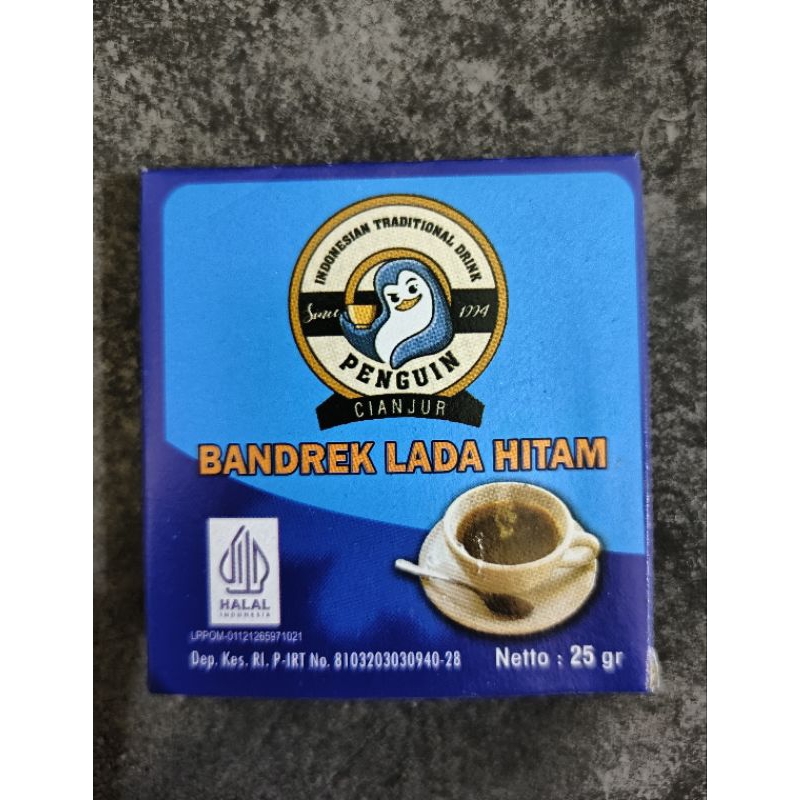 

Bandrek Lada Hitam Penguin Kemasan 1 Bungkus