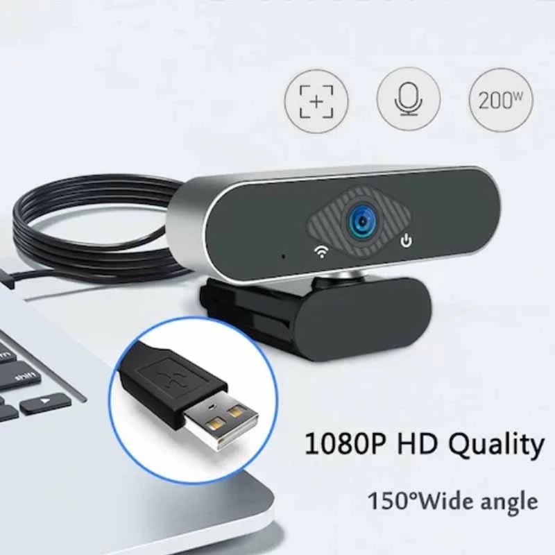 Webcam Laptop Kamera mini Microphone Camera Mic 4k PC  360 plug kamera live streaming