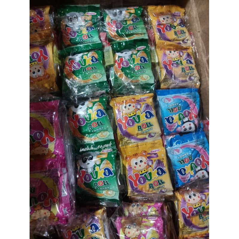 

YOUKA ROLL CANDY ISI 90g ( 20PCS x 4.5g )