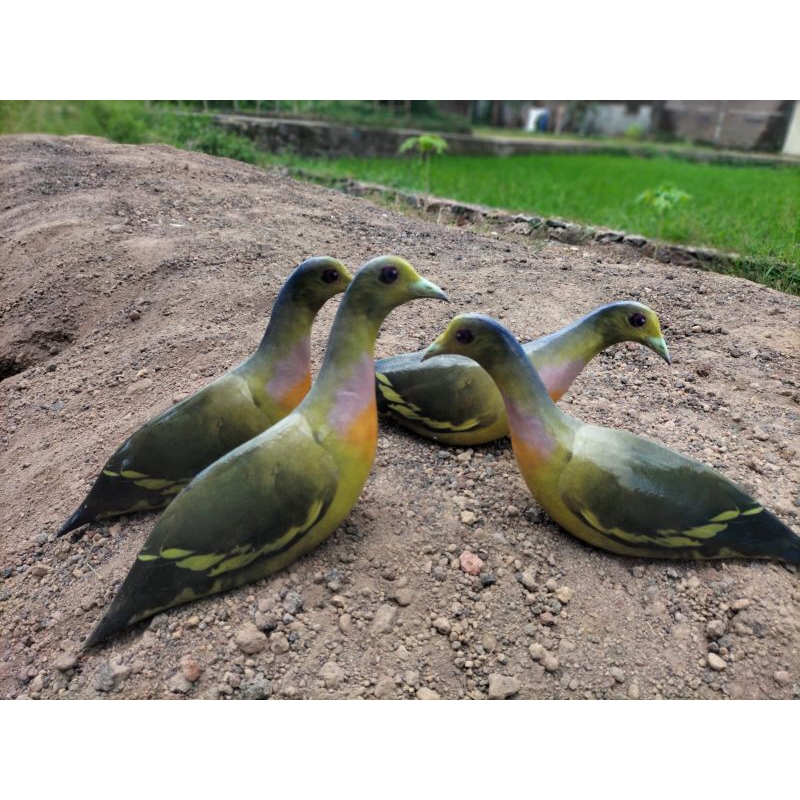 PATUNG JONTROT PUNAI DAUN MIRIP ASLI - JONTROT PUNAI - PATUNG PUNAI - DECOY BURUNG PUNAI