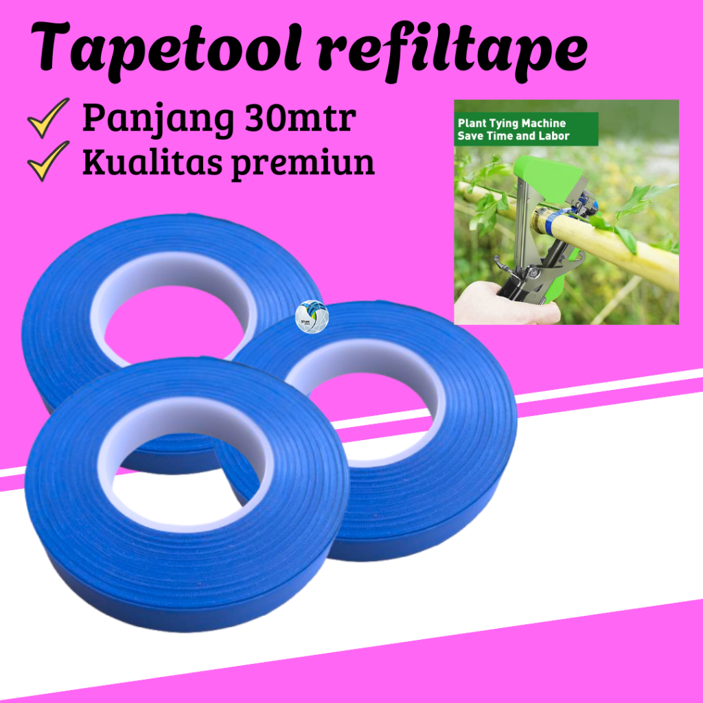 Pita TAPETOOL Isi Ulang Tape - Tali Pita Pertanian, Tali Ikat Tanaman 1 roll