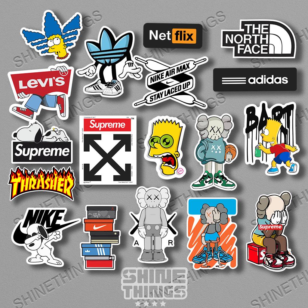 

Sticker aesthetic hypebeast casual nike supreme || STIKER HELM