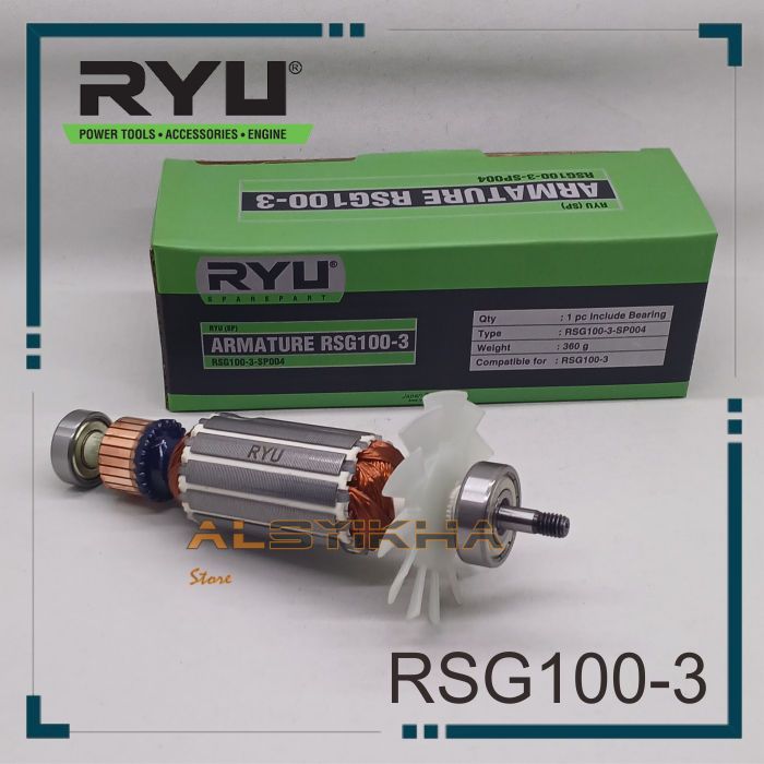 Armature Mesin Grenda RSG100-3 RYU Original Angker Grinda Angker Grenda Angker Grinder Angker Gurind