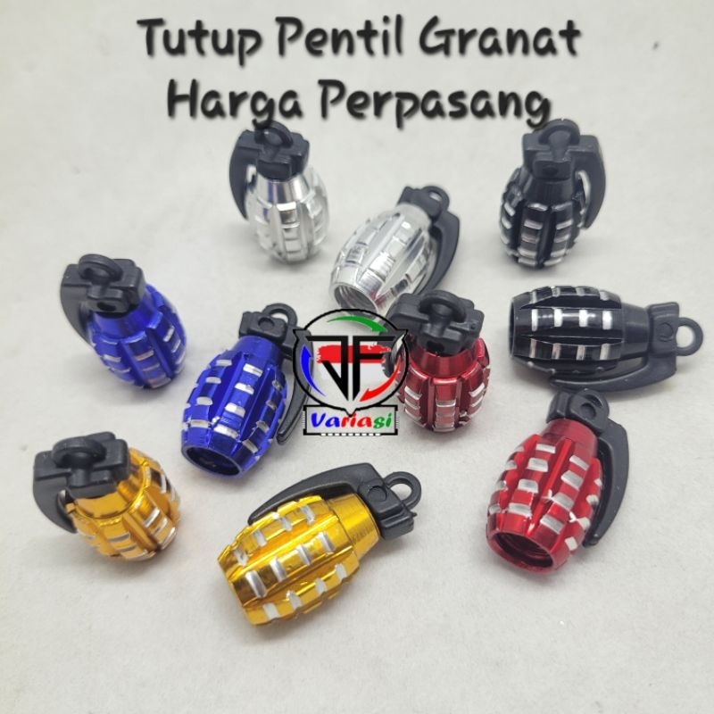 Tutup Pentil Roda CNC Model GRANAT / Tutup Baut Roda Universal Model Granat Bisa untuk Motor Motor M