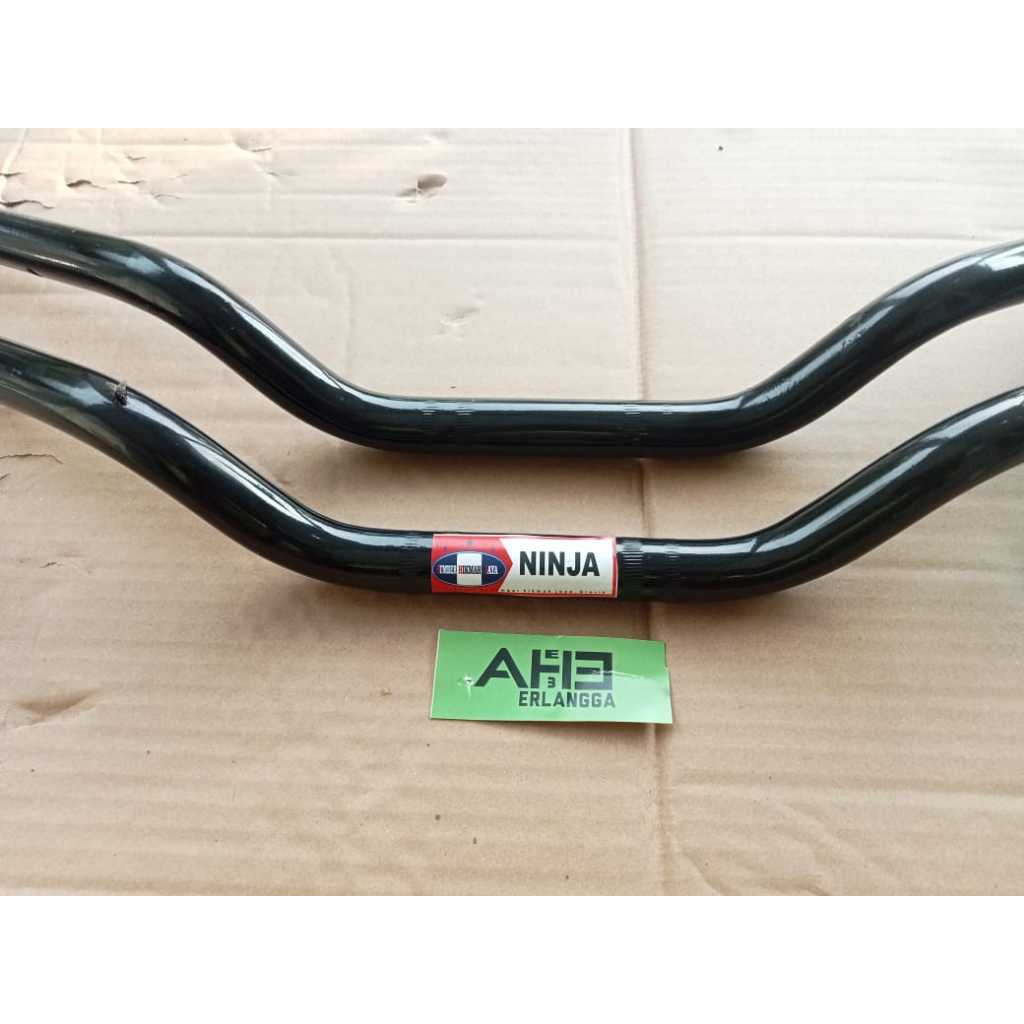 Stang Ninja SS Ninja R Stang Pipa Ninja SS R UNIVERSAL HITAM Replika Original Kawasaki MERK SHJ