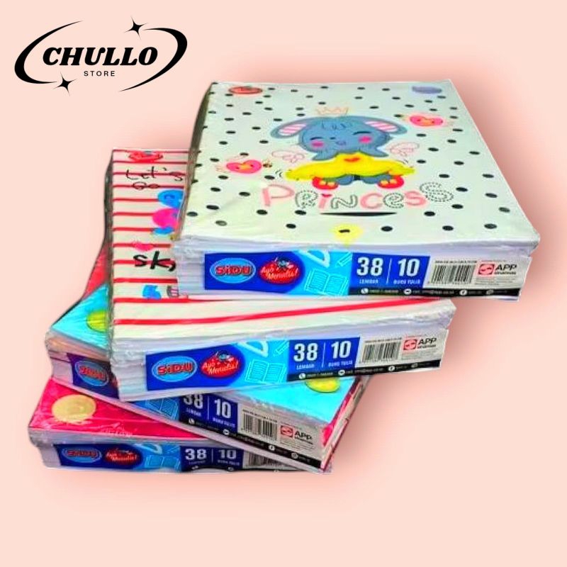

buku tulis sidu/sinar dunia 38 lembar 1 pack isi 10 buku