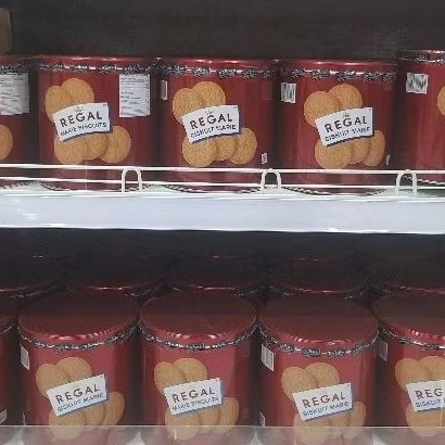 

Regal Biskuit Marie 550gr / Regal Marie Biscuit Susu Kaleng 550gr