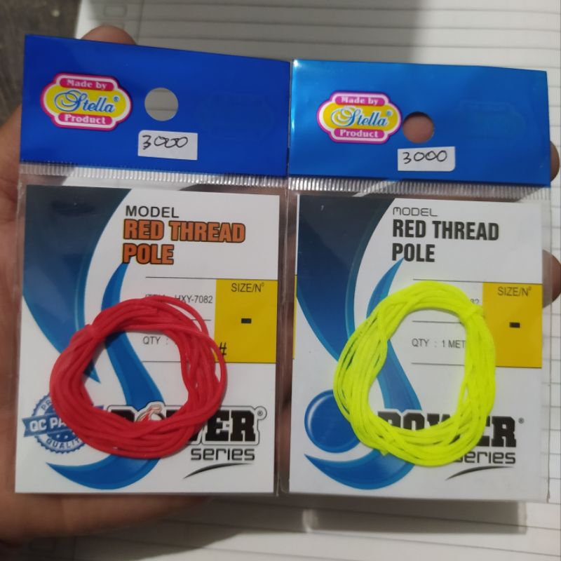 Red Thread Pole / Benang Ujung Tegek Micro Fishing