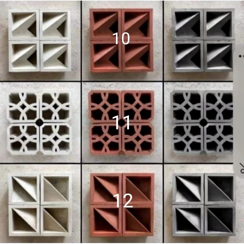 roster beton/roster minimalis/roster pagar rumah/roster lubang angin 2 muka