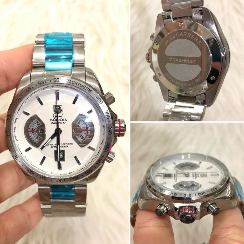 JAM TANGAN PRIA TAG HEUER GRAND CARRERA CALIBRE 17 JAPAN QUARTZ SUPER QUALITY DIAMETER 44MM