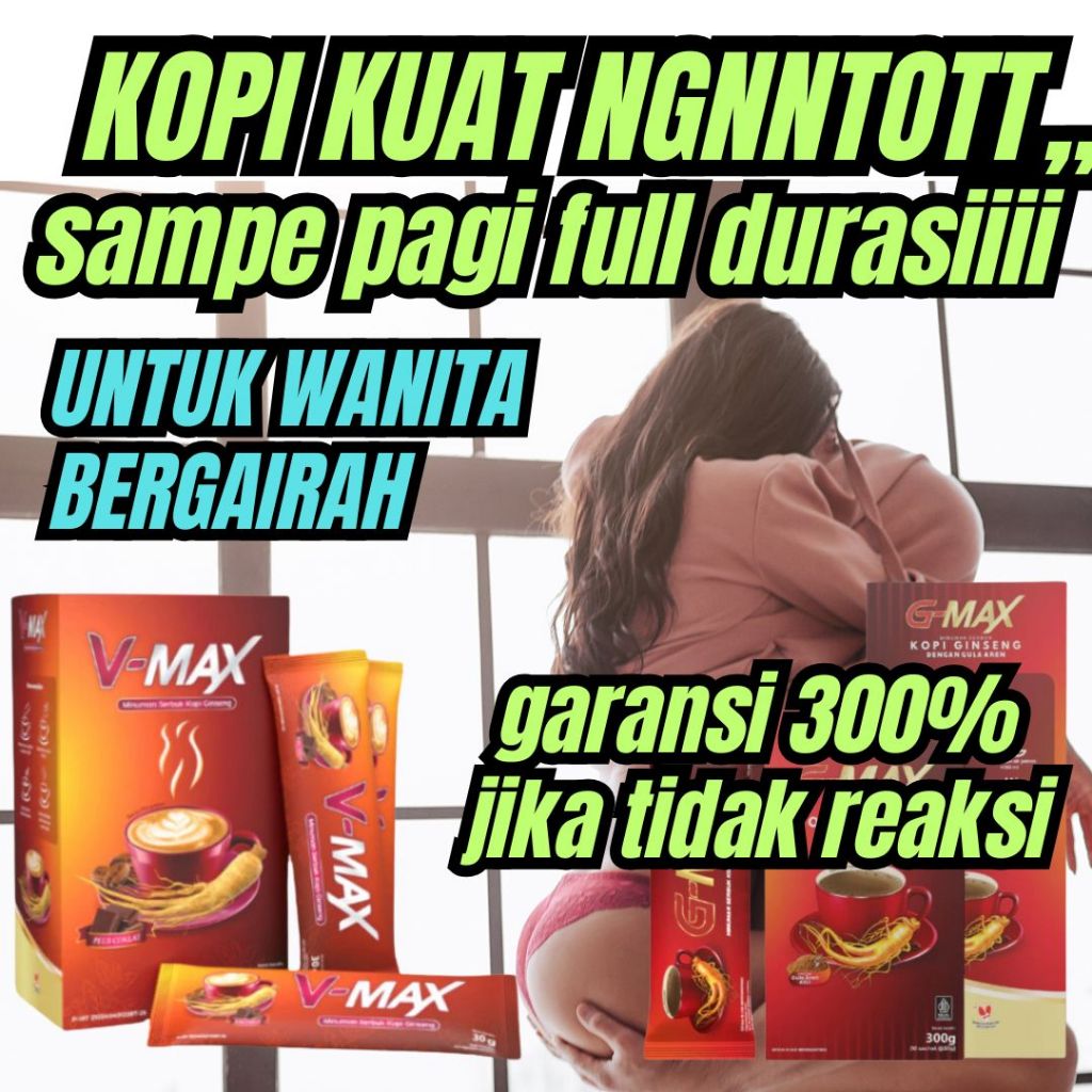 

kopi sngee HALAL kopi wanita KOPI V-MAX kopi siap seduh kopi gingseng rasa cokelat manis menambah gairah