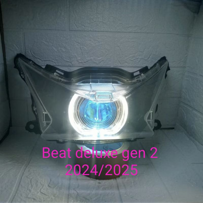 lampu biled beat deluxe gen 2 tahun 24-25 biled 4,5in full set reflektor