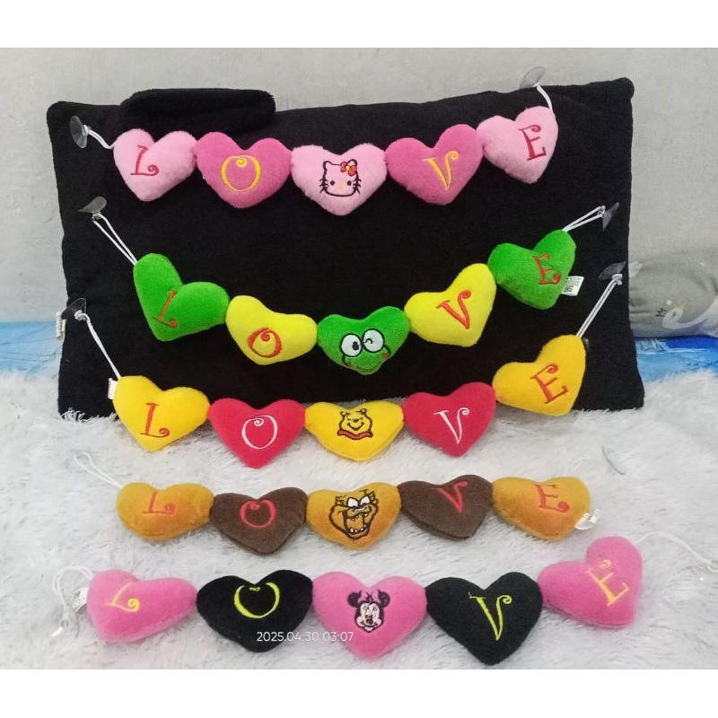 Boneka gantungan kaca mobil-tempelan kaca