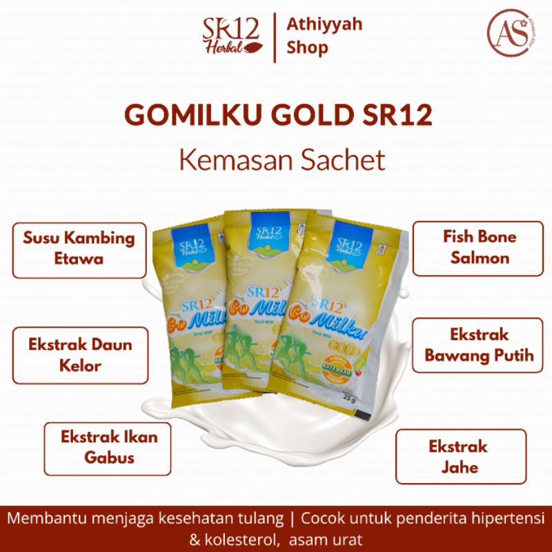 

Gomilku Gold SR12 Sachet | Susu Kambing Etawa | Atasi Nyeri Sendi | Melancarkan Peredaran Darah