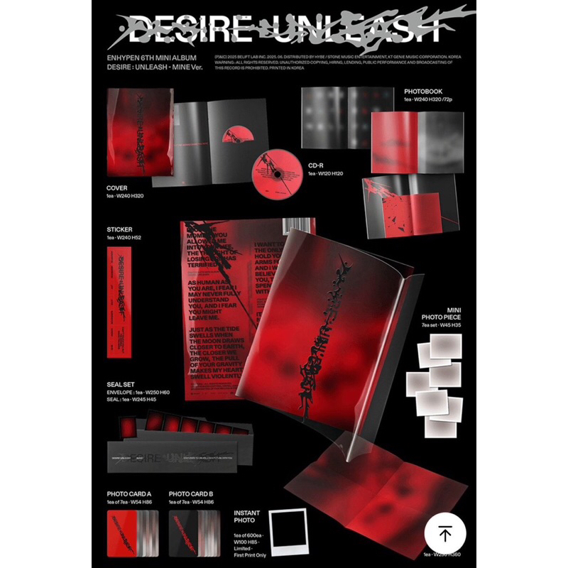 READY ALBUM ENHYPEN DESIRE : UNLEASH OFFICIAL ALBUM ENHYPEN