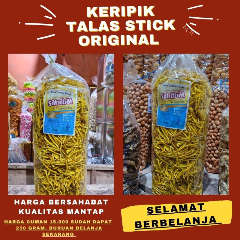 

Keripik Talas Stick Original Sedap 250 Gram, Enak Gurih (Cemilan Enak Dirumah)
