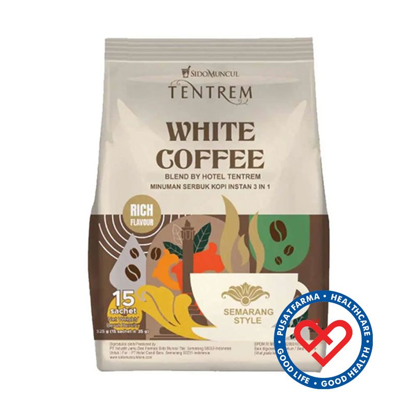 

Sido Muncul Tentrem White Coffee Premium Kopi Instant 15 Sachet