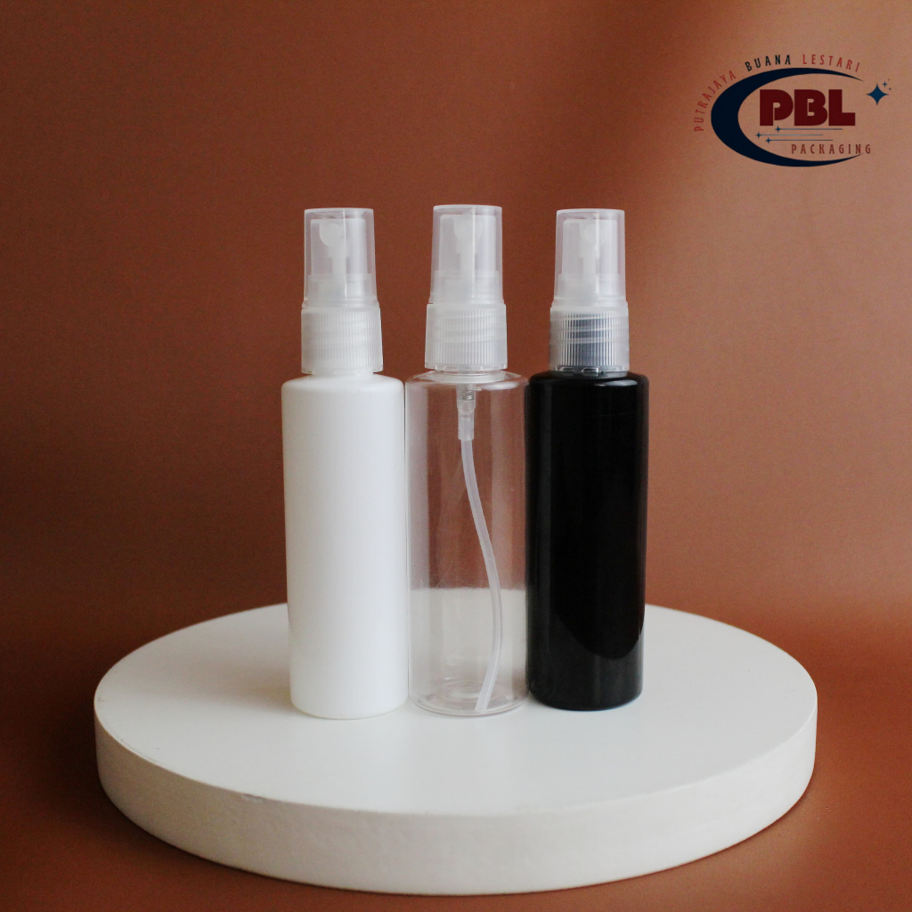 Botol Spray 60ml RF PET / Botol Face Mist Spray 60ml RF Tebal / Botol Plastik Spray 60ml RF Tutup Sp