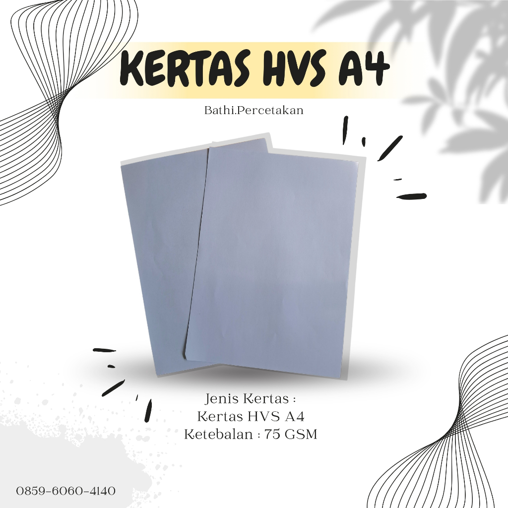 

Kertas HVS A4 75 Gsm BARU Kertas Print, Kertas Fotocopy