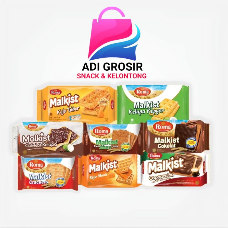 

ROMA MALKIST KOTAK Biskuit Crackers Salut Aneka Rasa