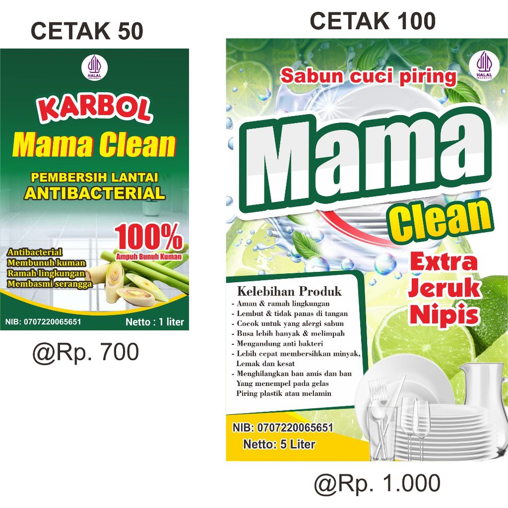STIKER CROMO LABEL SABUN CUCI PIRING