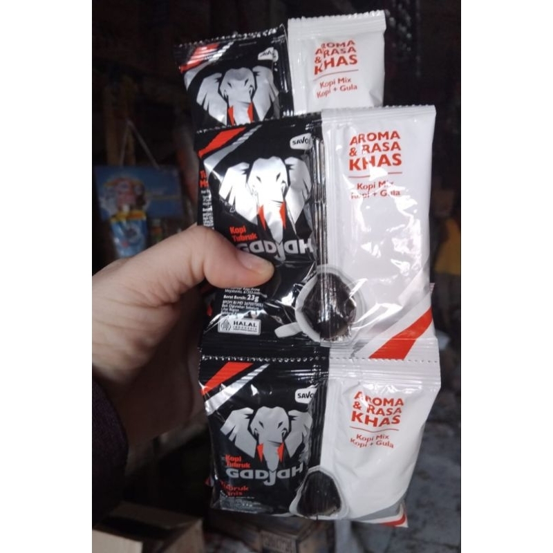 

Kopi gajah kopi+gula, kopi kemasan, kopi sachet, kopi seduh, kopi instant