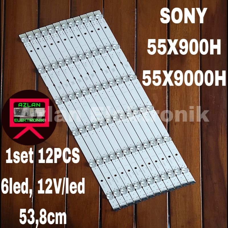BACKLIGHT LED TV SONY 55X900H 55X9000H LAMPU BL SONY 55in 12PCS 12VOLT